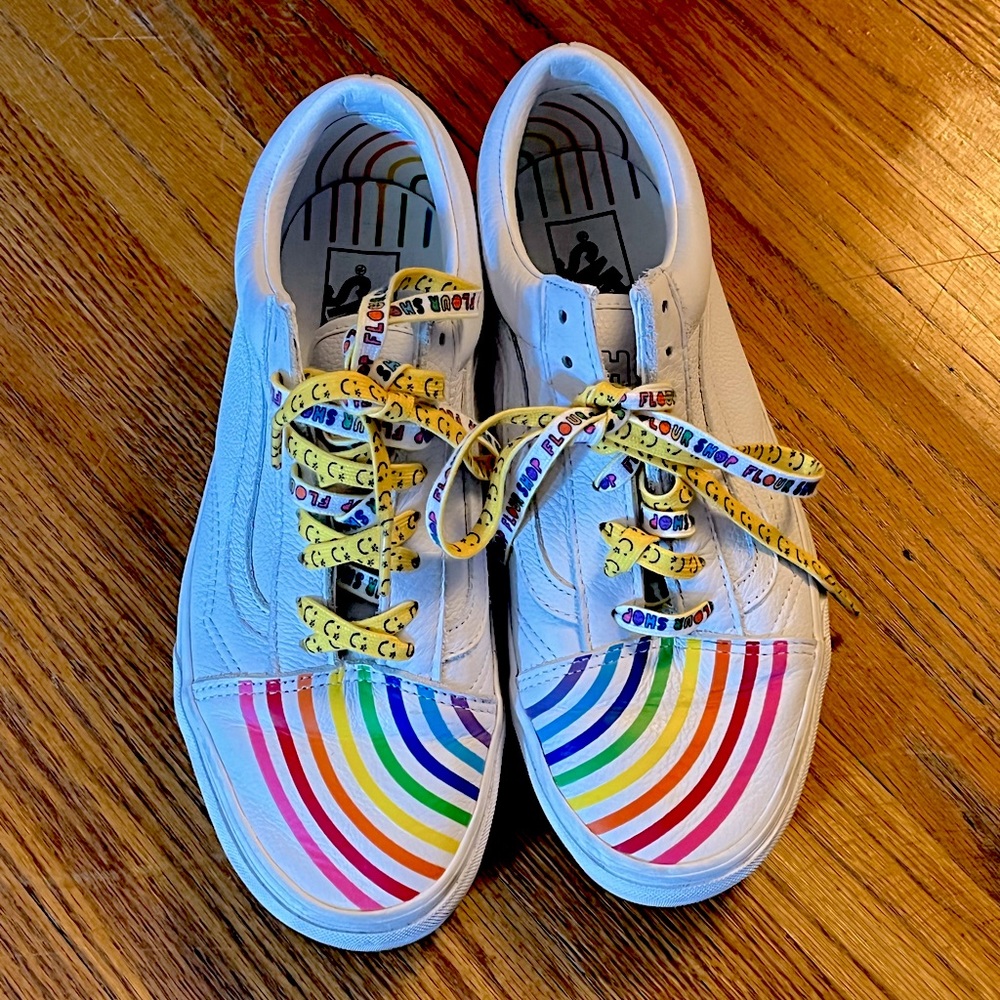 Vans x Flour Shop sneakers Sz- 9.5 Womens